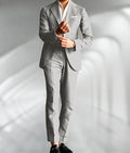 Green Linen Male Suits Wedding Tuxedo Business Fashion Blazer Sets Custom Made Two Pieces (Jacket+Pants) Conjuntos De Chaqueta