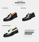2026 Novo Sapato Masculino Slip-On Casual de Couro com Estampa de Crocodilo e Franjas Tamanho Grande 46