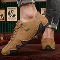Botas de tornozelo para homens moda costura leve confortável sapatos casuais tênis respirável sapatos de condução ao ar livre
