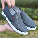 Sapatos masculinos tênis de lona respirável para jovens deslizamento em sapatos de tênis de caminhada mocassins casa mocassins trabalho skate apartamentos