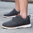 Tênis casual sapatos respirável masculino andando malha sola macia ao ar livre anti deslizamento viagem confortável tênis de corrida tenis masculino