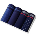 4pcs boxer shorts homem calcinha masculina boxer roupa interior de algodão para o sexo masculino casal sexy conjunto calecon tamanho grande lote macio
