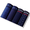 4pcs boxer shorts homem calcinha masculina boxer roupa interior de algodão para o sexo masculino casal sexy conjunto calecon tamanho grande lote macio