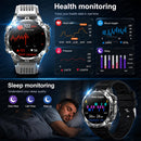 NOVO 2026 Smartwatch GPS Militar para Atividades ao Ar Livre com Mapa Offline, GPS L1+L2 de Banda Dupla, Bússola, Ciclismo, Corrida, Natação, Monitor de Frequência Cardíaca e 10ATM