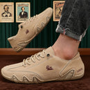 Botas de tornozelo para homens moda costura leve confortável sapatos casuais tênis respirável sapatos de condução ao ar livre