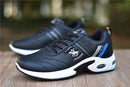 Tênis de couro masculino casual versátil sapatos ao ar livre antiderrapante calçado de corrida moda masculina sapatos de tabuleiro zapatos homme