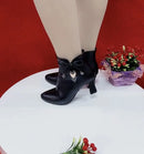2023 botas de salto alto feminino primavera e outono botas únicas novos sapatos femininos zip branco à prova dwaterproof água taiwan sapatos de salto alto