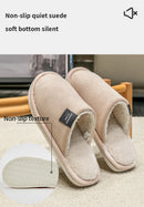 Inverno quente chinelos casa dos homens antiderrapante sapatos macios confortáveis de salto plano casa interior quarto chinelos de pelúcia quarto sapatos femininos