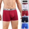 4pcs boxer shorts homem calcinha masculina boxer roupa interior de algodão para o sexo masculino casal sexy conjunto calecon tamanho grande lote macio
