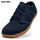Tênis descalço minimalista masculino, ajuste largo, sola zero, relaxamento ideal, treinador cruzado masculino, sapatos descalços, caixa de dedo largo