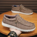 Marca masculina sapatos casuais moda denim sapatos de lona respirável andando sapatos planos ao ar livre tamanho grande luz sapatos masculinos mocassins