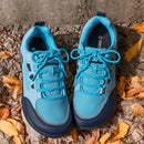 Oiaano descalço dedo do pé largo homem sapatos lazer tênis malha rendas até respirável conforto leve esportes caminhada correndo caminhadas