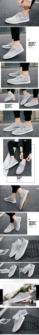 Novos tênis masculinos de lona, sapatos casuais respiráveis para homens, sapatos confortáveis para dirigir, tênis com cadarço, zapatillas de hombre