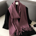 62 cores sólidas mulheres cachecol de inverno quente engrossar xale de caxemira moda ao ar livre luxo borlas pashmina senhora envoltório cachecóis à prova de vento