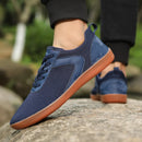 Tênis descalço minimalista masculino, ajuste largo, sola zero, relaxamento ideal, treinador cruzado masculino, sapatos descalços, caixa de dedo largo