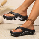 Chinelos femininos elegantes e casuais de cor sólida, macios e confortáveis, adequados para todas as estações. Perfeito para o dia a dia