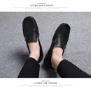 Sapatos Casuais Masculinos de Verão 2026, Marca de Luxo, Couro Genuíno, Mocassins Masculinos Vazados Respiráveis, Sapatos de Dirigir Slip-on