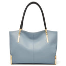 Bolsa feminina de couro genuíno foxer, design elegante e luxuoso, bolsa de ombro feminina, bolsa tote de grande capacidade, melhor presente para mãe, esposa