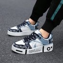 Sapato de skate alto masculino e infantil, sapato de caminhada casual com cadarço, tênis de luxo, novo, 2022