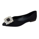 Sapatos Femininos de Bico Fino e Sola Baixa, Elegantes e Confortáveis, Estilo Coreano para Uso Diário na Primavera e Outono