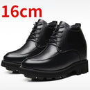 Sapatos de plataforma grossa para homens, salto alto de casamento interno invisível, sapatos que aumentam a altura do casal, 15,5 cm