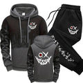Conjunto masculino moletom com capuz moletom outono inverno masculino diário casual esportes jogger terno 2025 moda urbana hoodies roupas esportivas