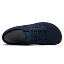 Tênis descalço minimalista masculino, ajuste largo, sola zero, relaxamento ideal, treinador cruzado masculino, sapatos descalços, caixa de dedo largo