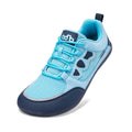 Oiaano descalço dedo do pé largo homem sapatos lazer tênis malha rendas até respirável conforto leve esportes caminhada correndo caminhadas