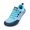 Oiaano descalço dedo do pé largo homem sapatos lazer tênis malha rendas até respirável conforto leve esportes caminhada correndo caminhadas