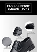 3/6/8 cm sapatos de elevador homens vestido sapatos preto couro macio aumentar sapatos formais casuais negócios oxfords terno sapatos