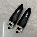 Sapatos Femininos de Bico Fino e Sola Baixa, Elegantes e Confortáveis, Estilo Coreano para Uso Diário na Primavera e Outono
