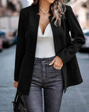 Blazer Feminino de Manga Longa, Cardigã Casual Chic Francês, Casaco Feminino, Vestuário Feminino