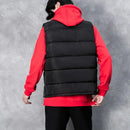 Colete masculino jaqueta quente sem mangas inverno à prova dwaterproof água casaco com zíper outono gola alta casual roupas de marca