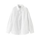 Camisa Feminina Semir com Proteção UV 2026, Texturizada, Lisa, Ombro Caído, Estilo Urbano Casual para o Dia a Dia, Macia e Confortável