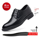 3/6/8 cm sapatos de elevador homens vestido sapatos preto couro macio aumentar sapatos formais casuais negócios oxfords terno sapatos