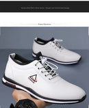 Sapatos Casuais Masculinos Confortáveis e Respiráveis, Sola Macia, Ultra-Couro, Novo Estilo Primavera 2026, Bico Redondo, Salto Baixo