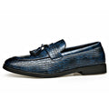 Novos Sapatos Sociais de Couro Masculinos 2026 Estilo Britânico Moda Masculina Sapatos de Vestir Cor Sólida Tamanhos Grandes Loafers de Grife