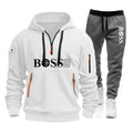 Conjunto Masculino de Moletom e Calça 2 Peças Primavera/Outono 2026, Novo, para Corrida ao Ar Livre, Corta-Vento, com Zíper, Quente, Roupa Esportiva Masculina