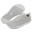 Tênis descalço minimalista masculino, ajuste largo, sola zero, relaxamento ideal, treinador cruzado masculino, sapatos descalços, caixa de dedo largo