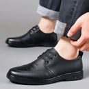 Sapato Masculino de Luxo em Couro Genuíno para Uso Externo, Sapatos Casuais de Couro Oxford com Cadarço, Sapatos Sociais de Grife com Cadarço para Negócios