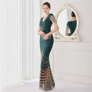 Deerveado elegante decote em v sereia vestido de noite longo luxo contas feminino vestidos de festa à noite 2025 novo vestido formal 19085
