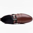 Sapatos de couro clássicos para homens deslizamento no dedo do pé apontado oxfords formal festa de casamento escritório negócios sapatos casuais para masculino