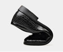 Novos Sapatos Sociais de Couro Masculinos 2026 Estilo Britânico Moda Masculina Sapatos de Vestir Cor Sólida Tamanhos Grandes Loafers de Grife