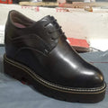 Sapatos de plataforma grossa para homens, salto alto de casamento interno invisível, sapatos que aumentam a altura do casal, 15,5 cm