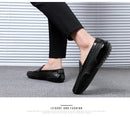 Sapatos Casuais Masculinos de Verão 2026, Marca de Luxo, Couro Genuíno, Mocassins Masculinos Vazados Respiráveis, Sapatos de Dirigir Slip-on