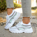 Calçados Femininos - Tênis Casuais Esportivos Verão 2026, Respiráveis e Leves, Sapatos de Trabalho Modernos em Duas Cores ou Uma Cor