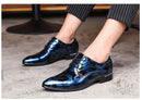 Sapatos masculinos de escritório com padrão floral, sapatos formais de couro de luxo, sapatos de casamento para noivo, sapatos oxford, vestido 37-50