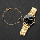 Kit Relógio Feminino com Pulseiras — Quartzo Elegante