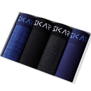 4pcs boxer shorts homem calcinha masculina boxer roupa interior de algodão para o sexo masculino casal sexy conjunto calecon tamanho grande lote macio