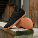 Tênis descalço minimalista masculino, ajuste largo, sola zero, relaxamento ideal, treinador cruzado masculino, sapatos descalços, caixa de dedo largo